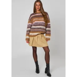 Online Urban Bliss Suede Belted Pleated Skirt
