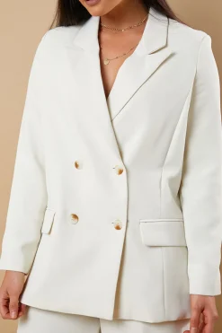 Clearance In The Style Tailored Blazer Cream