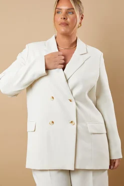 Clearance In The Style Tailored Blazer Cream