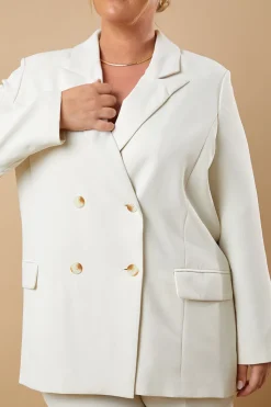 Clearance In The Style Tailored Blazer Cream