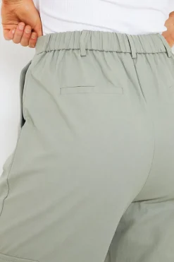 Discount In The Style Tailored Cargo Trousers Khaki