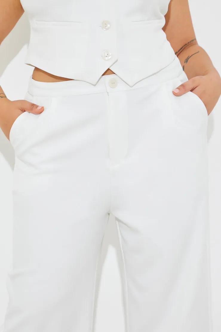 New In the Style Tailored Co-Ord Trousers White