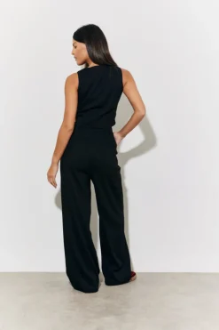 Best In The Style Tailored High Waist Trousers Black