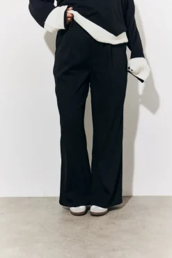 Best In The Style Tailored High Waist Trousers Black