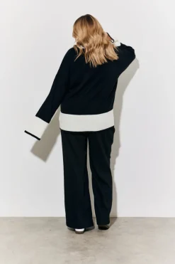 Best In The Style Tailored High Waist Trousers Black