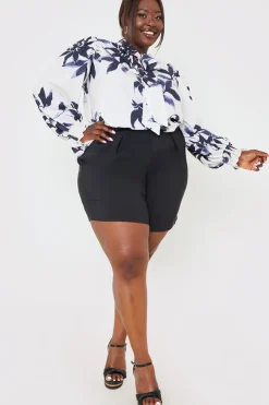 New In the Style Tailored Shorts Black