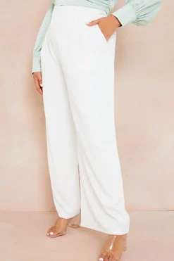 Hot In the Style Tailored Trousers White