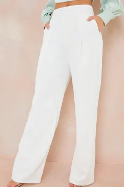 Hot In the Style Tailored Trousers White