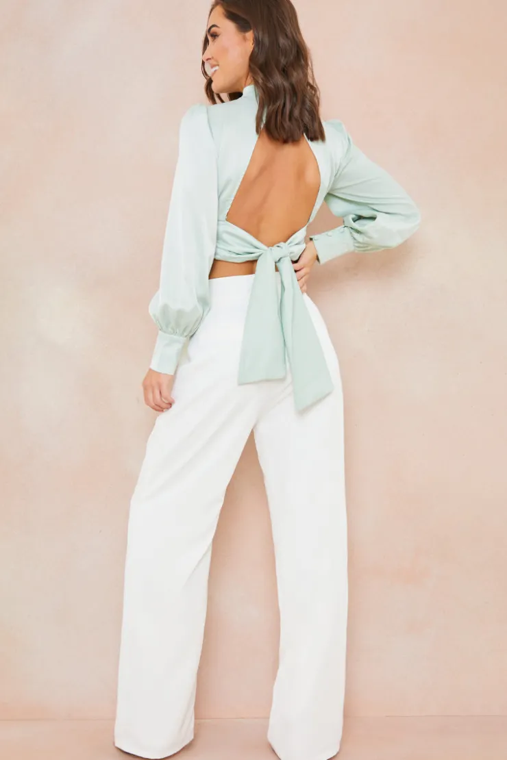 Hot In the Style Tailored Trousers White