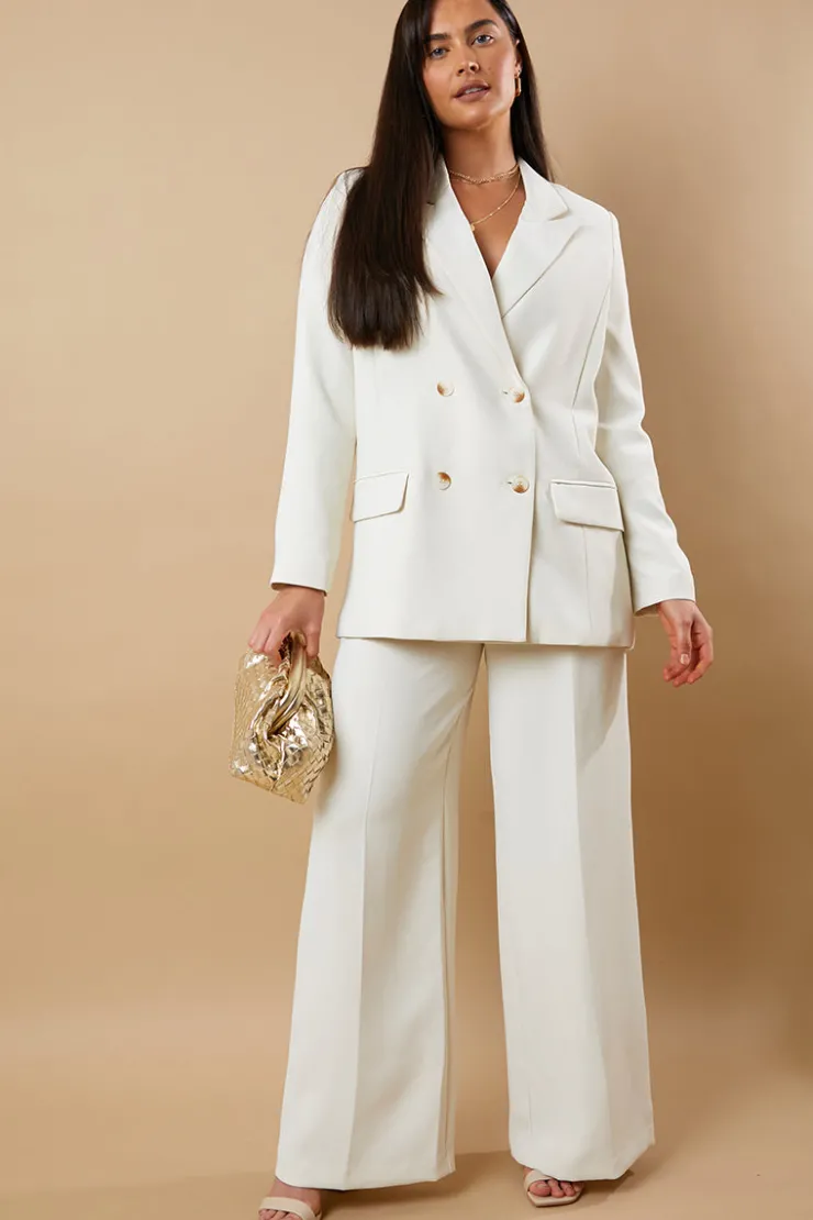 Outlet In The Style Tailored Trousers Cream