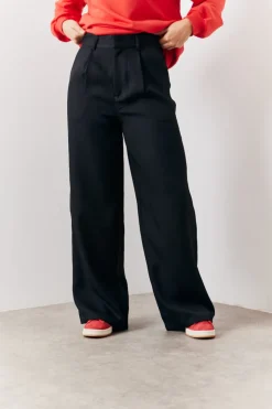 Best In The Style Tailored Wide Leg Trouser Black