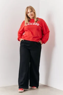 Best In The Style Tailored Wide Leg Trouser Black
