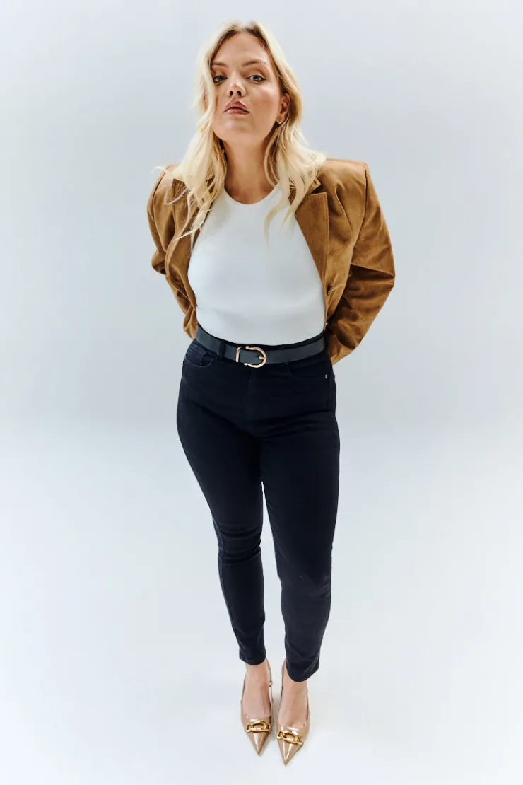 IN THE STYLE The Miracle Skinny Jean in Black