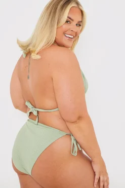 Outlet In the Style Tie Side Bikini Bottoms Sage