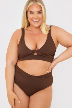 Outlet In the Style V Front Bikini Bottoms Chocolate