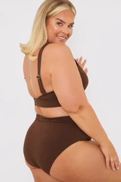 Outlet In the Style V Front Bikini Bottoms Chocolate