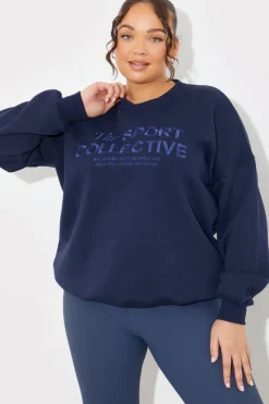Hot In The Style V-Neck Embroidered Sport Collective Jersey Sweater
