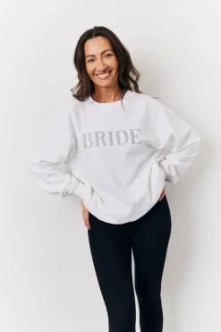 Hot In The Style Bride Slogan Sweatshirt White