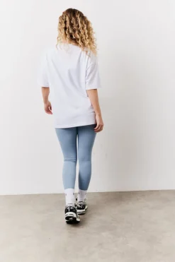 Outlet Fits Pilates Graphic Oversized T-Shirt White