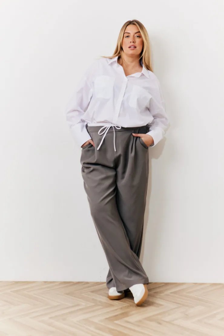 New In The Style Oversized Poplin Shirt White