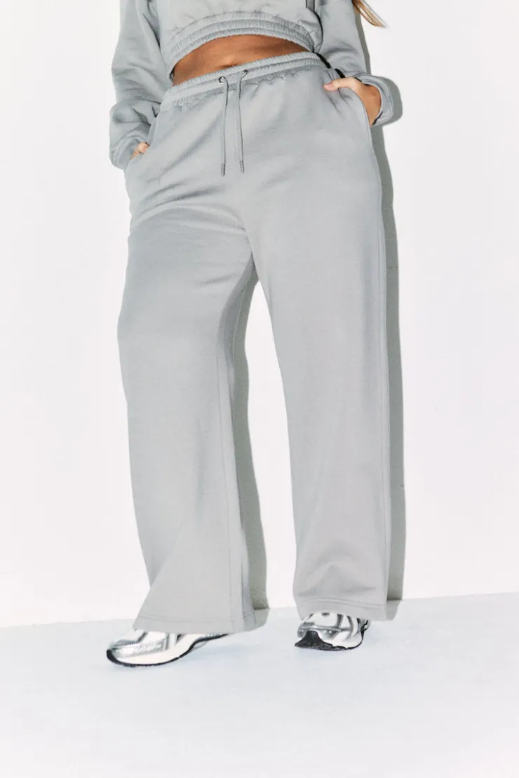 Outlet Fits Wide Leg Co-Ord Jogger Slate
