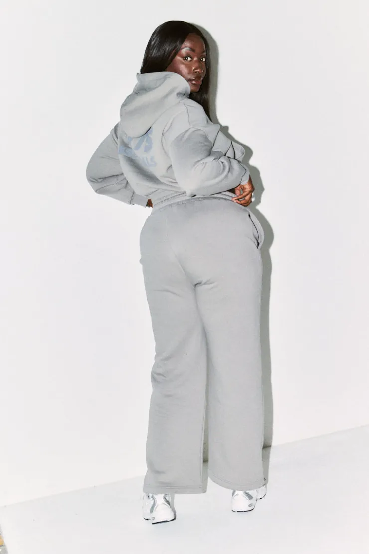 Outlet Fits Wide Leg Co-Ord Jogger Slate