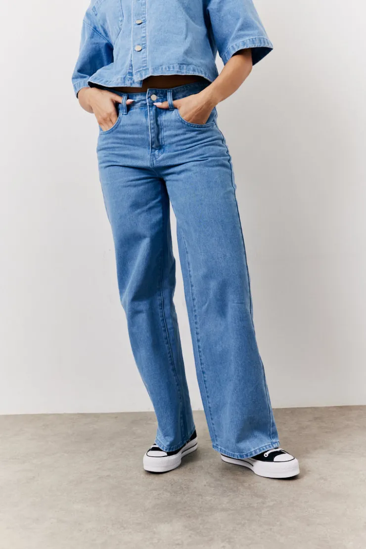 Sale In The Style Wide Leg Jeans Denim