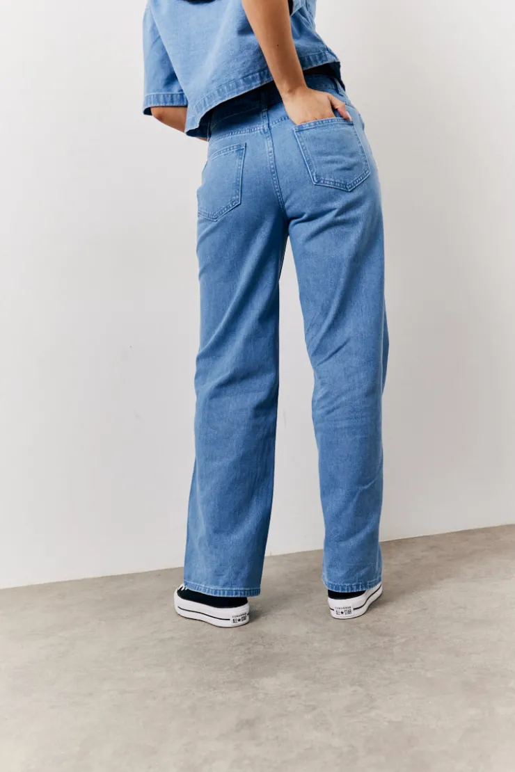 Sale In The Style Wide Leg Jeans Denim