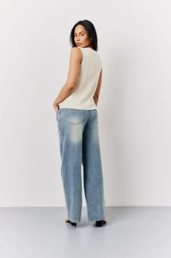 Online In The Style Wide Leg Jeans Denim