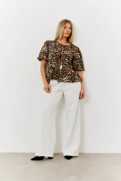 Discount In The Style Wide Leg Tailored Trouser White