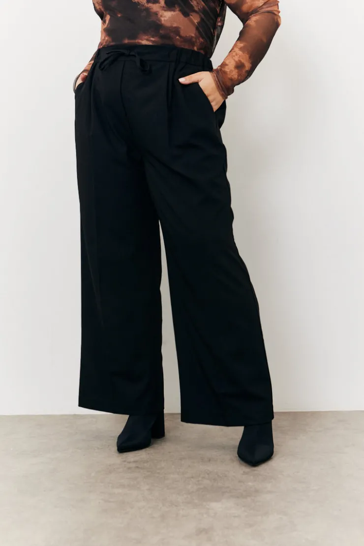 Sale In the Style Wide Leg Trouser Black