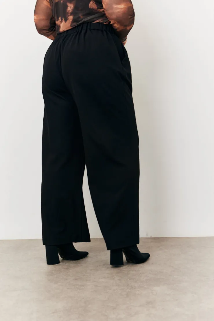 Sale In the Style Wide Leg Trouser Black