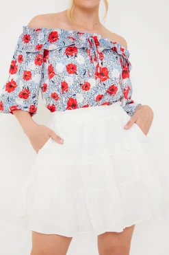 Clearance In the Style Wilderness Skirt White