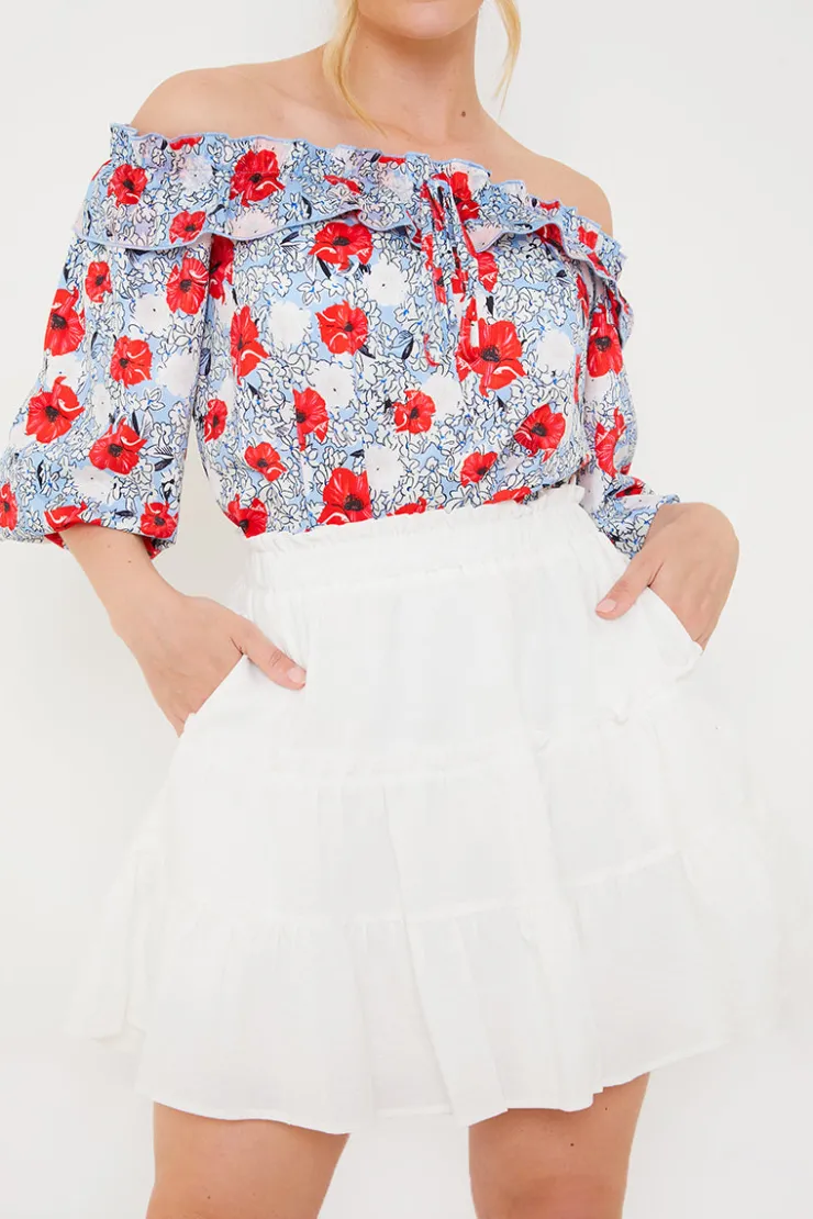 Clearance In the Style Wilderness Skirt White