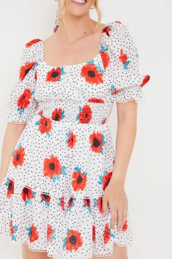 Online In the Style Wimbledon Dress White