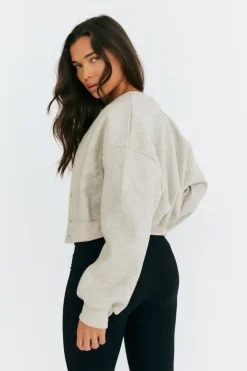 Sale In the Style Wool Bomber Stone
